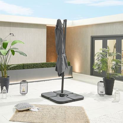 Apollo Cantilever Parasol | Multiple Sizes | Beige & Grey