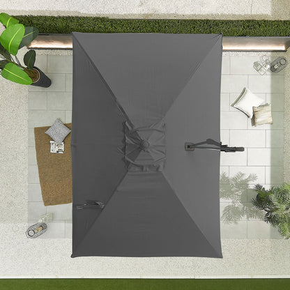Apollo Cantilever Parasol | Multiple Sizes | Beige & Grey