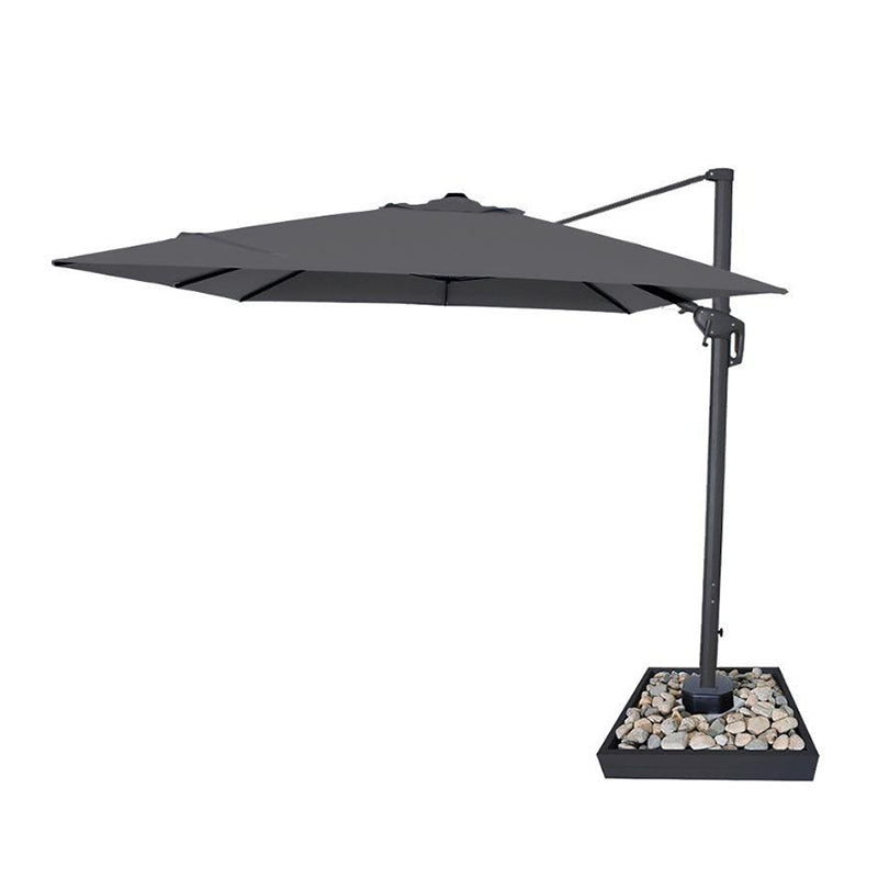 Galaxy Grey Frame LED Cantilever Parasol | Multiple Sizes | Beige & Grey