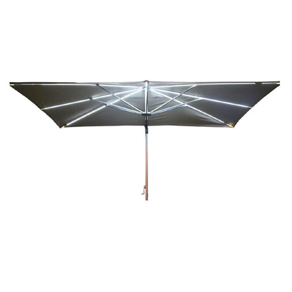 Galaxy Grey Frame LED Cantilever Parasol | Multiple Sizes | Beige & Grey
