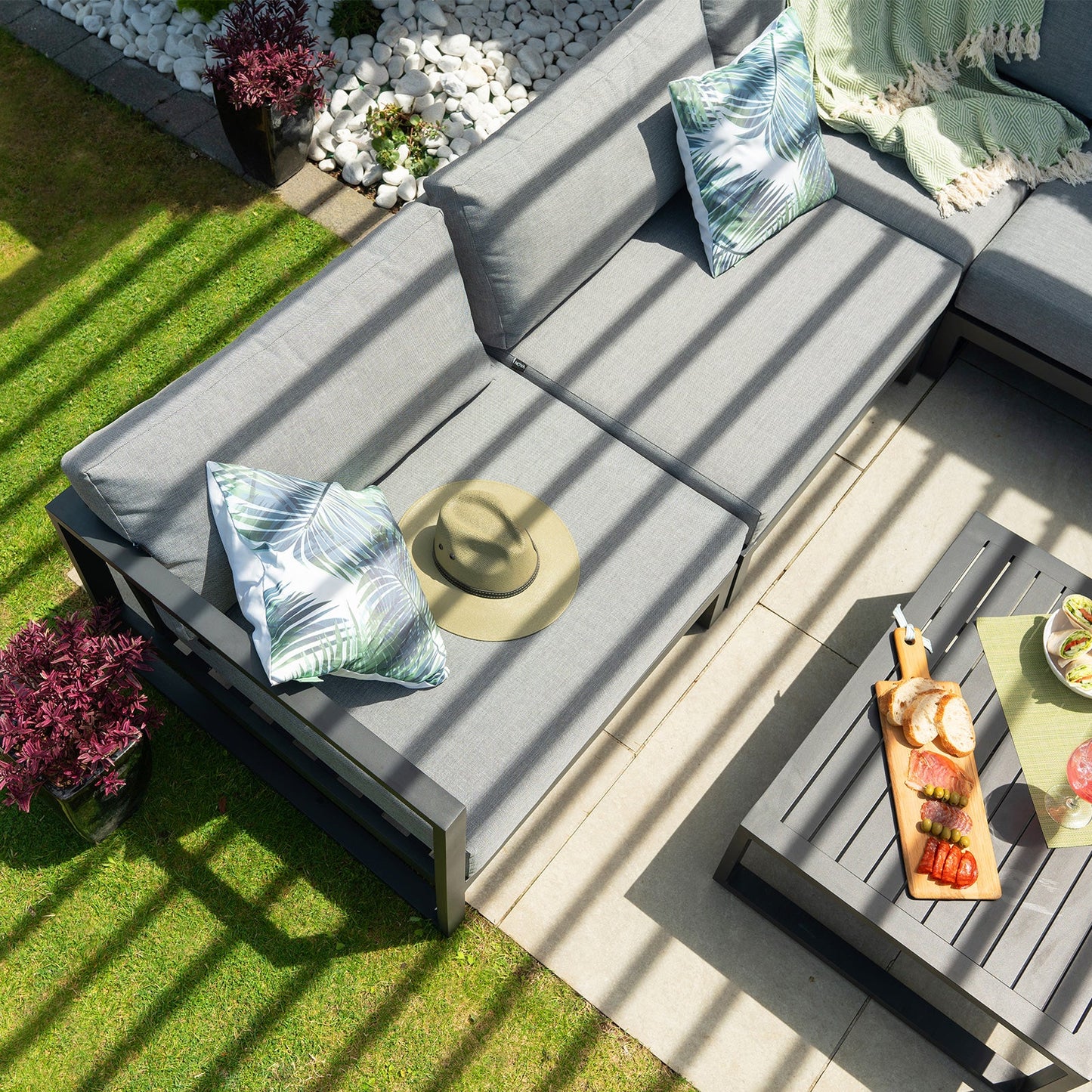 Titan Freestanding Aluminium Pergola | Multiple Sizes | Grey, Pebble & Wood Look