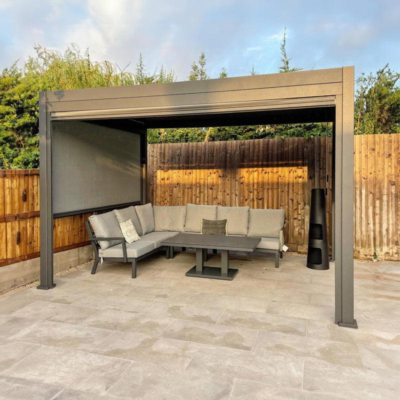 Titan Freestanding Aluminium Pergola | Multiple Sizes | Grey, Pebble & Wood Look