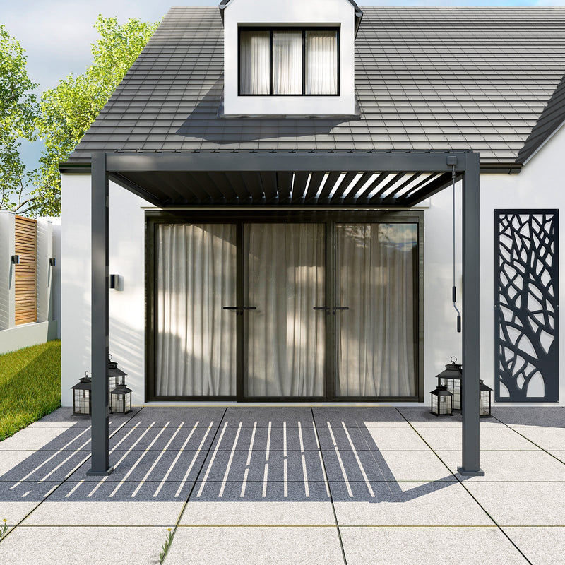 Titan Freestanding Aluminium Pergola | Multiple Sizes | Grey, Pebble & Wood Look