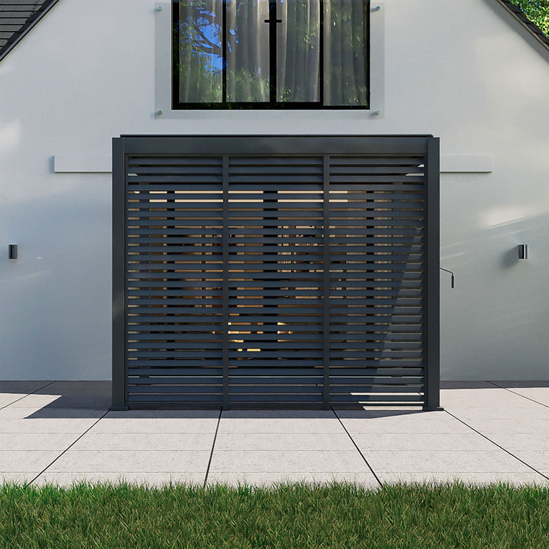 Titan Louvred Side Wall | Adjustable, Fixed & Standard | 1m / 1.2m / 1.33m | Grey & Pebble