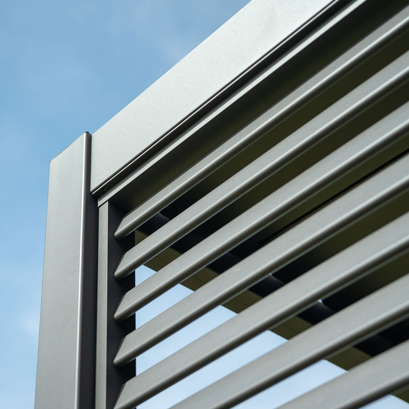 Titan Louvred Side Wall | Adjustable, Fixed & Standard | 1m / 1.2m / 1.33m | Grey & Pebble