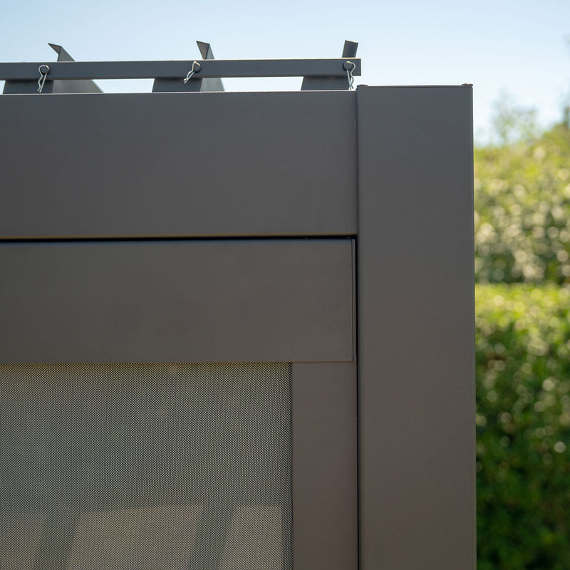 Titan Pergola Pull Down Privacy Screen | Multiple Sizes | Grey & Pebble