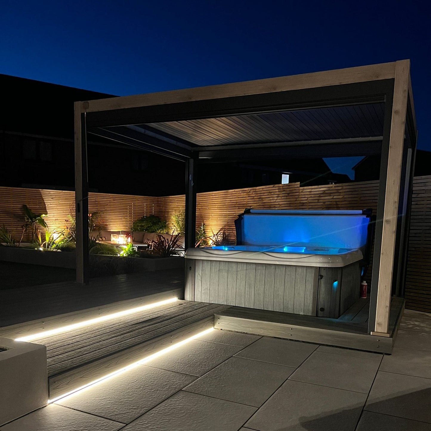 Titan Freestanding Aluminium Pergola | Multiple Sizes | Grey, Pebble & Wood Look