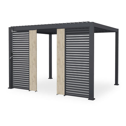Titan 31cm Solid Side Wall Panel | Grey, Pebble & Wood Look