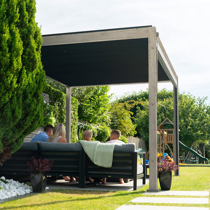 Titan Freestanding Aluminium Pergola | Multiple Sizes | Grey, Pebble & Wood Look