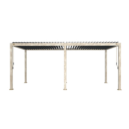 Titan Freestanding Aluminium Pergola | Multiple Sizes | Grey, Pebble & Wood Look