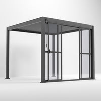 Titan Clear Sliding Doors | 3m / 3.6m / 4m | Grey