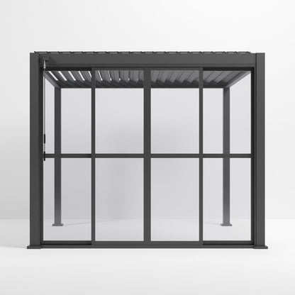 Titan Clear Sliding Doors | 3m / 3.6m / 4m | Grey