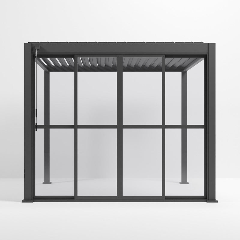 Titan Clear Sliding Doors | 3m / 3.6m / 4m | Grey