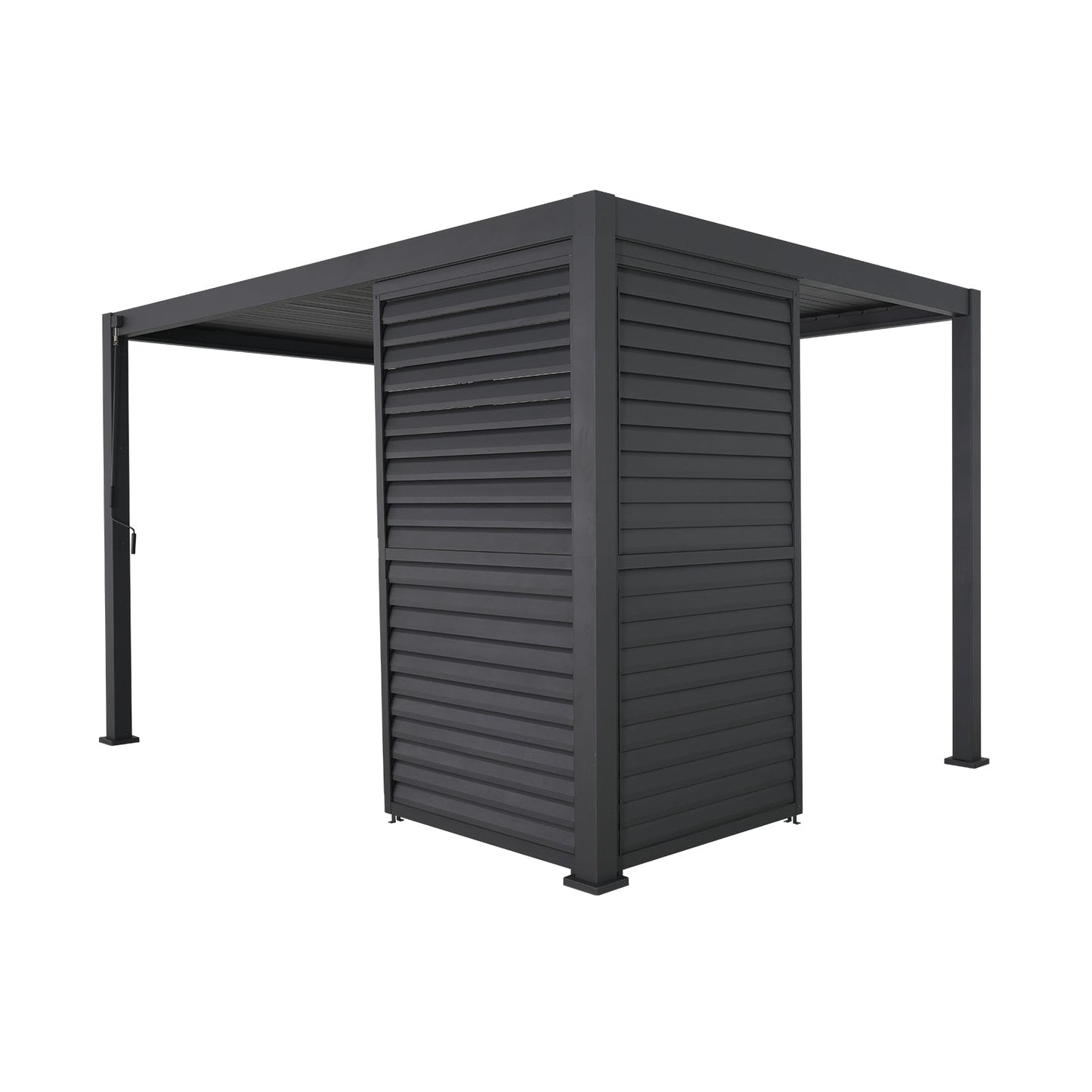 Titan Louvred Side Wall | Adjustable, Fixed & Standard | 1m / 1.2m / 1.33m | Grey & Pebble