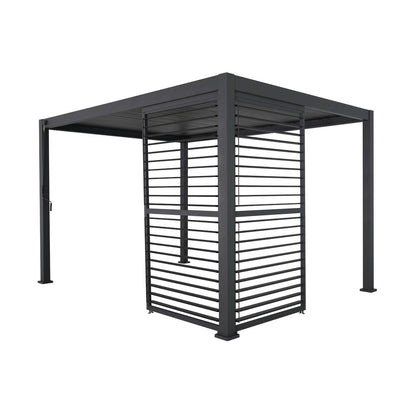 Titan Louvred Side Wall | Adjustable, Fixed & Standard | 1m / 1.2m / 1.33m | Grey & Pebble