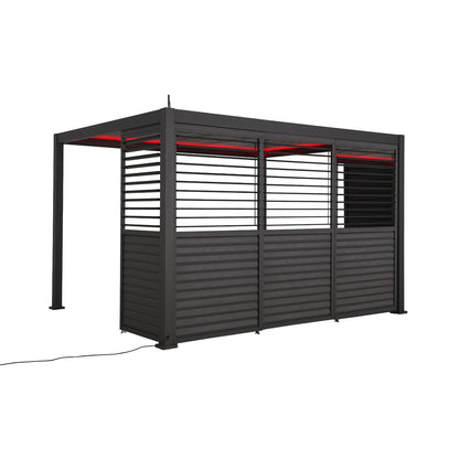 Titan Louvred Side Wall | Adjustable, Fixed & Standard | 1m / 1.2m / 1.33m | Grey & Pebble