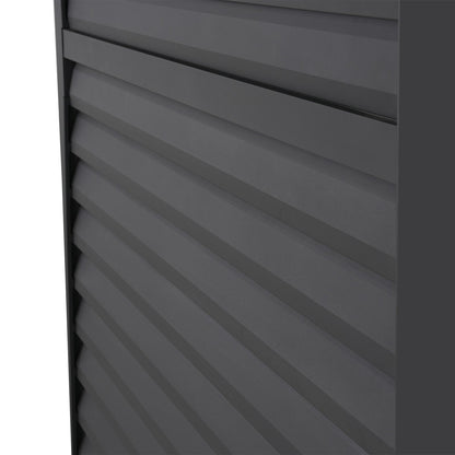 Titan Louvred Side Wall | Adjustable, Fixed & Standard | 1m / 1.2m / 1.33m | Grey & Pebble
