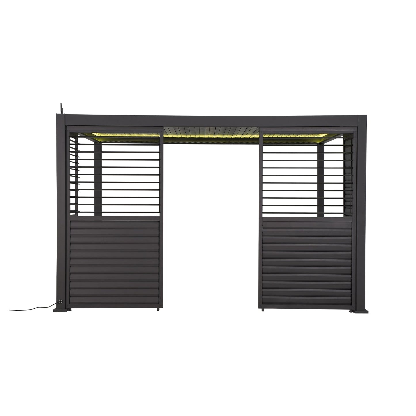 Titan Louvred Side Wall | Adjustable, Fixed & Standard | 1m / 1.2m / 1.33m | Grey & Pebble