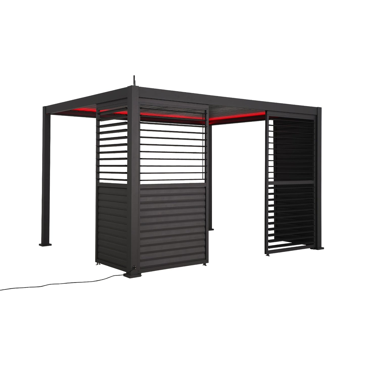 Titan Louvred Side Wall | Adjustable, Fixed & Standard | 1m / 1.2m / 1.33m | Grey & Pebble