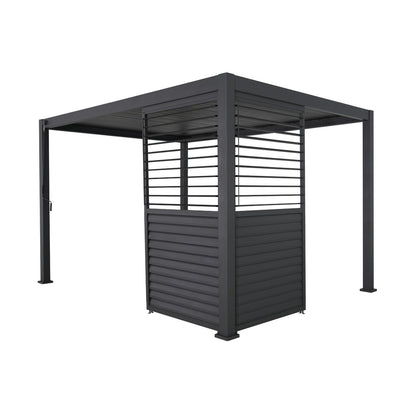 Titan Louvred Side Wall | Adjustable, Fixed & Standard | 1m / 1.2m / 1.33m | Grey & Pebble
