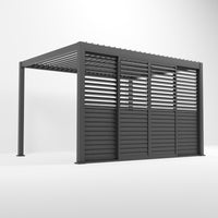 Titan Louvre Sliding Doors | 3m / 4m | Grey