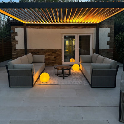 Titan Freestanding Aluminium Pergola | Multiple Sizes | Grey, Pebble & Wood Look