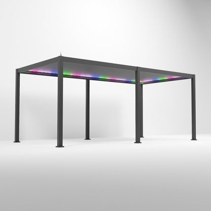 Titan Freestanding Aluminium Pergola | Multiple Sizes | Grey, Pebble & Wood Look