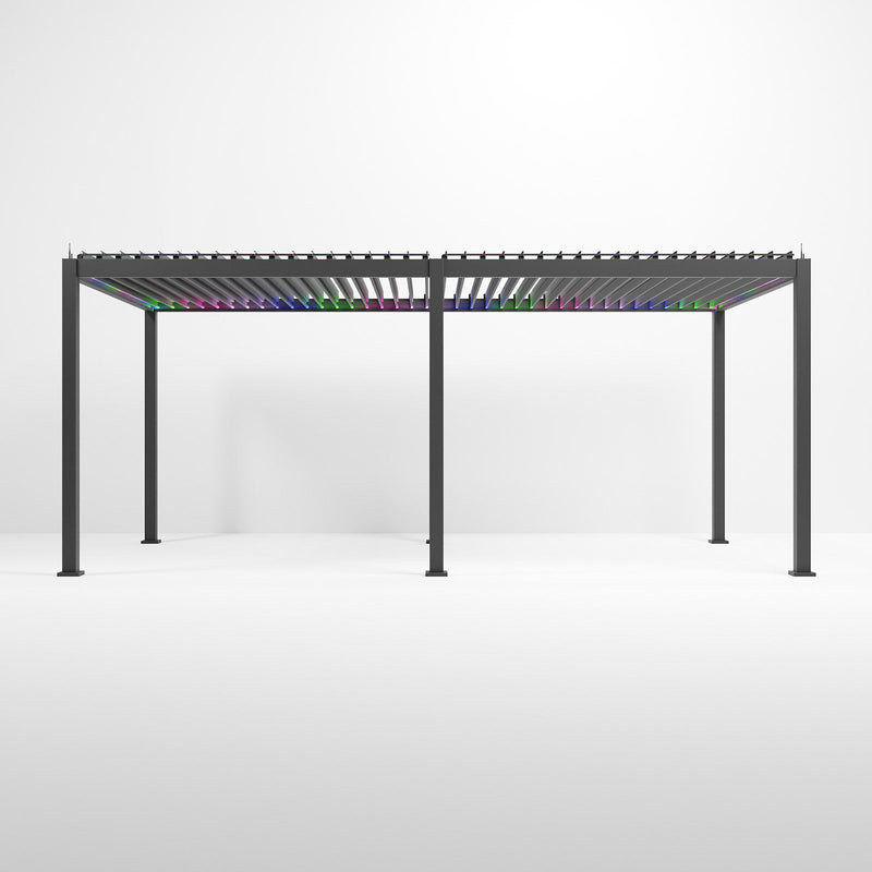 Titan Freestanding Aluminium Pergola | Multiple Sizes | Grey, Pebble & Wood Look