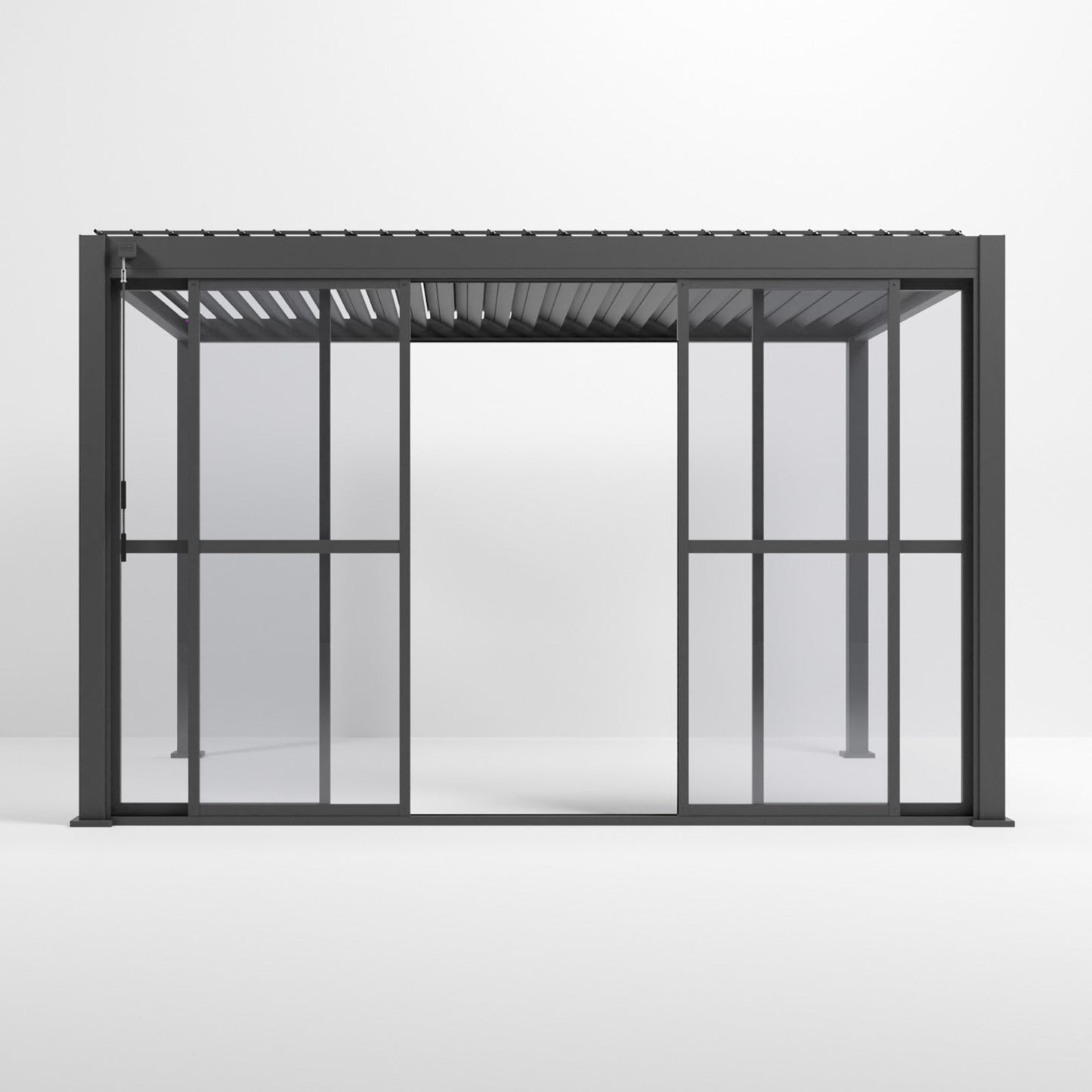 Titan Clear Sliding Doors | 3m / 3.6m / 4m | Grey