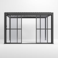 Titan Clear Sliding Doors | 3m / 3.6m / 4m | Grey