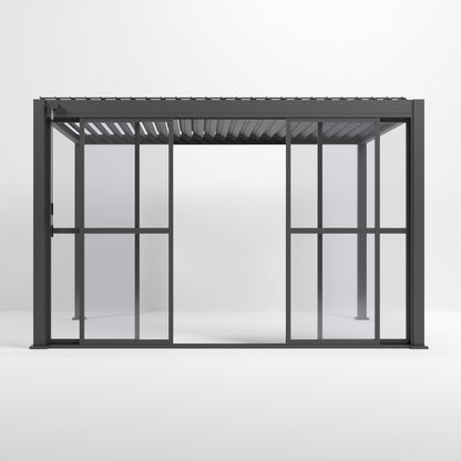 Titan Clear Sliding Doors | 3m / 3.6m / 4m | Grey