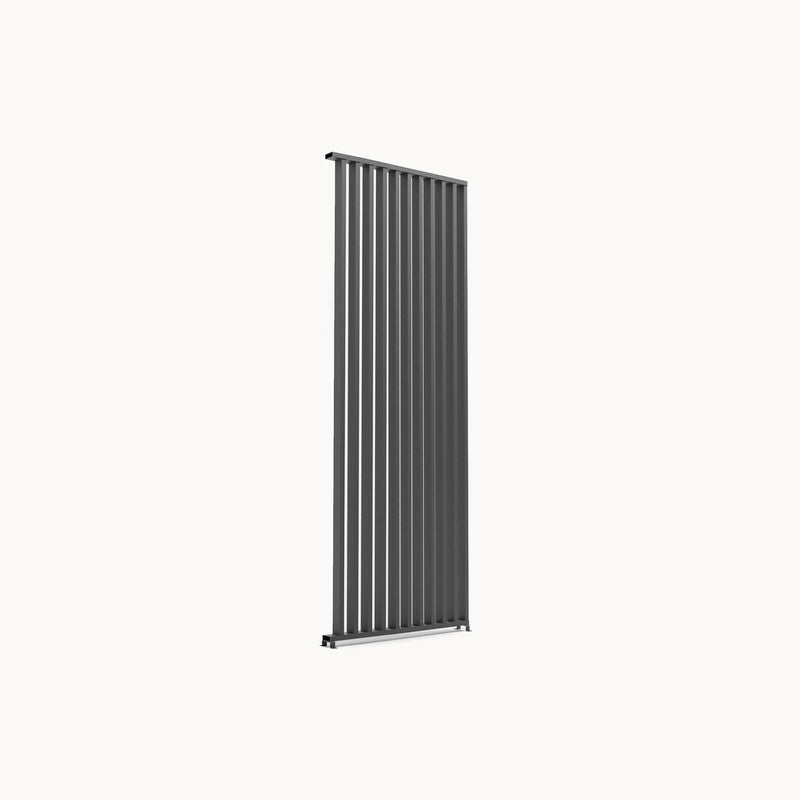 Vertical Louvre Side Wall Panel | 1m / 1.2m / 1.3m | Grey