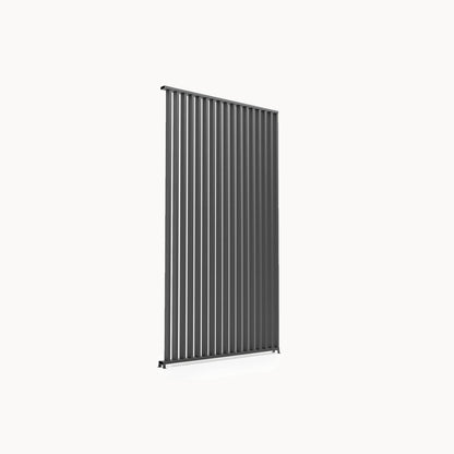 Vertical Louvre Side Wall Panel | 1m / 1.2m / 1.3m | Grey