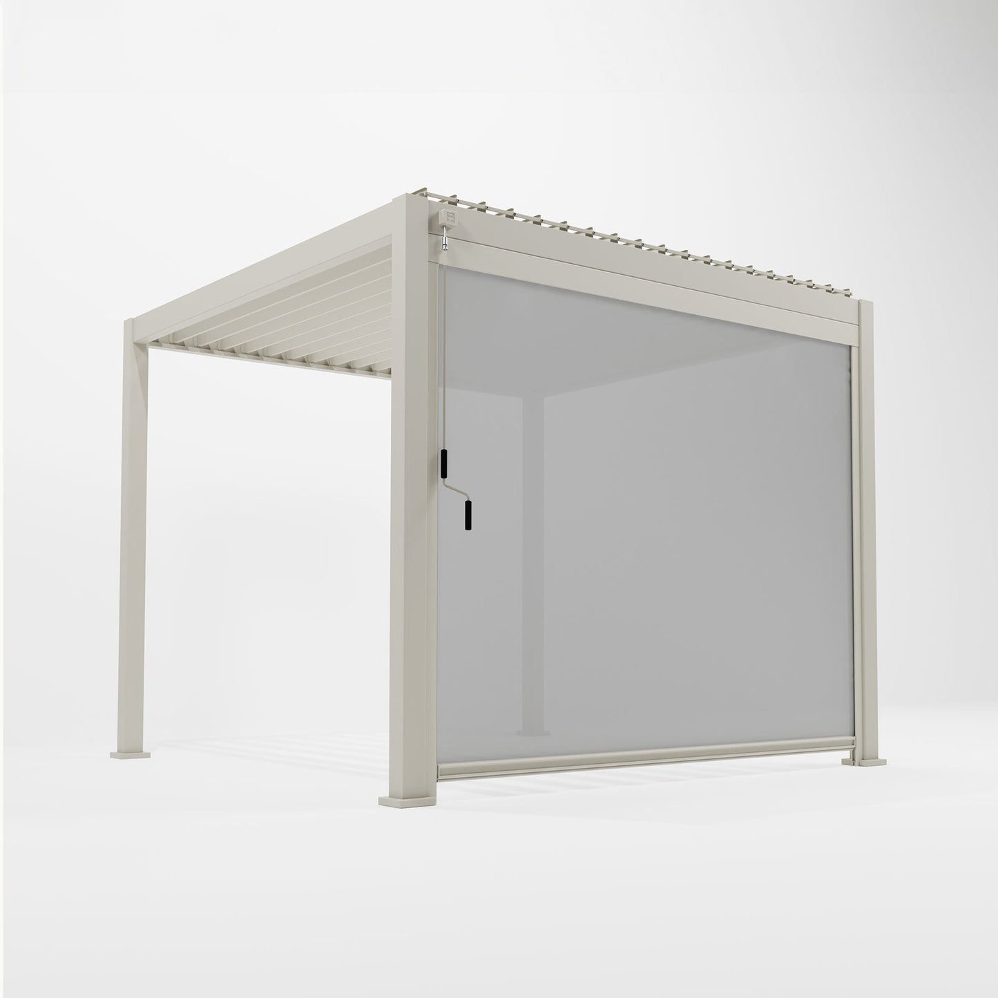 Titan Pergola Pull Down Privacy Screen | Multiple Sizes | Grey & Pebble