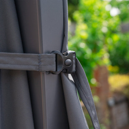 Astra Cantilever Parasol | Standard & LED | Multiple Sizes | Grey