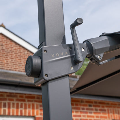 Astra Cantilever Parasol | Standard & LED | Multiple Sizes | Grey