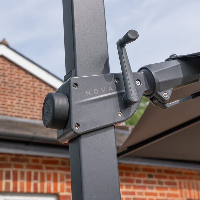Astra Cantilever Parasol | Standard & LED | Multiple Sizes | Grey