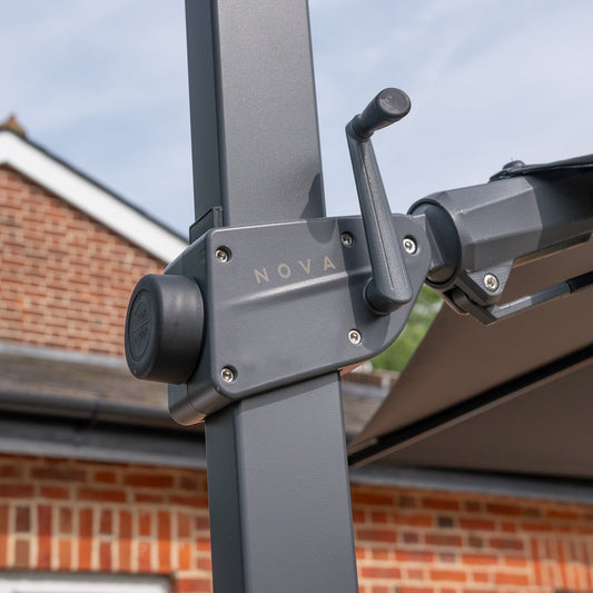 Astra Cantilever Parasol | Standard & LED | Multiple Sizes | Grey