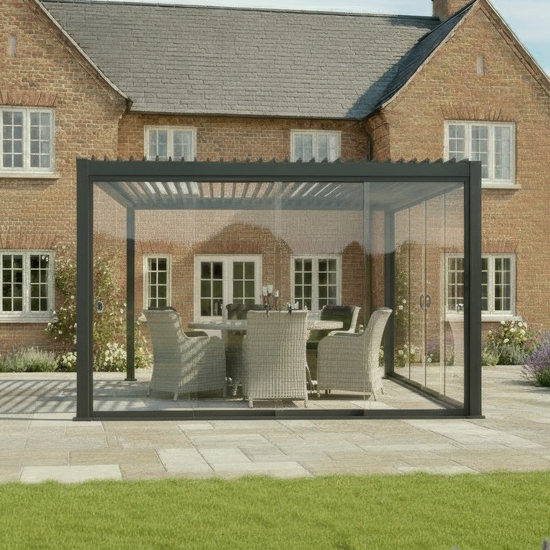 Titan Glass Sliding Doors Pack | 3.0m / 3.6m / 4.0m | Grey & Pebble