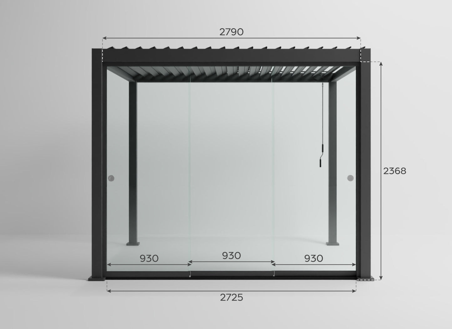 Titan Glass Sliding Doors Pack | 3.0m / 3.6m / 4.0m | Grey & Pebble