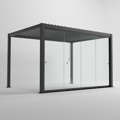 Titan Glass Sliding Doors Pack | 3.0m / 3.6m / 4.0m | Grey & Pebble