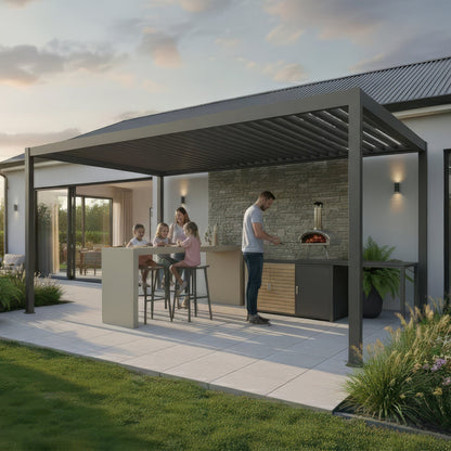 Cook Cab Outdoor Kitchen Workstation - Grey
