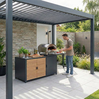 Cook Cab Outdoor Kitchen Workstation - Grey