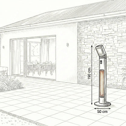 Outdoor Pedestal Heater | Apollo, Diana & Helios