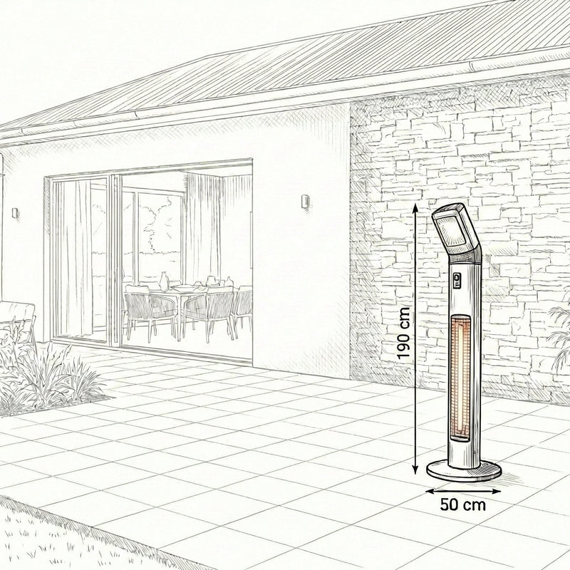 Outdoor Pedestal Heater | Apollo, Diana & Helios