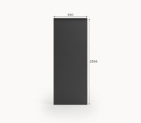 Titan Solid Insulated Side Wall Panel | 1.0m / 1.2m / 1.3m | Grey & Pebble