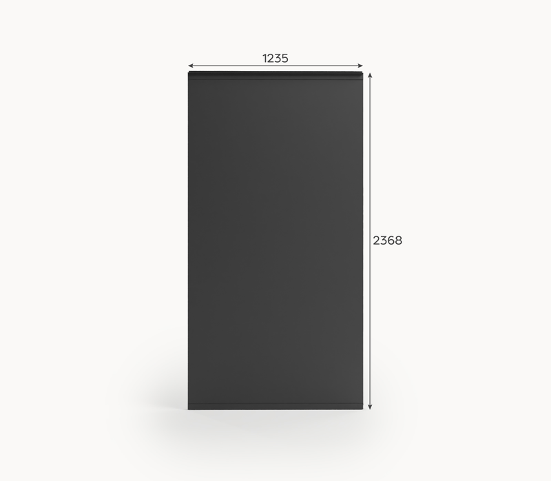 Titan Solid Insulated Side Wall Panel | 1.0m / 1.2m / 1.3m | Grey & Pebble