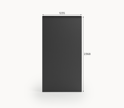 Titan Solid Insulated Side Wall Panel | 1.0m / 1.2m / 1.3m | Grey & Pebble