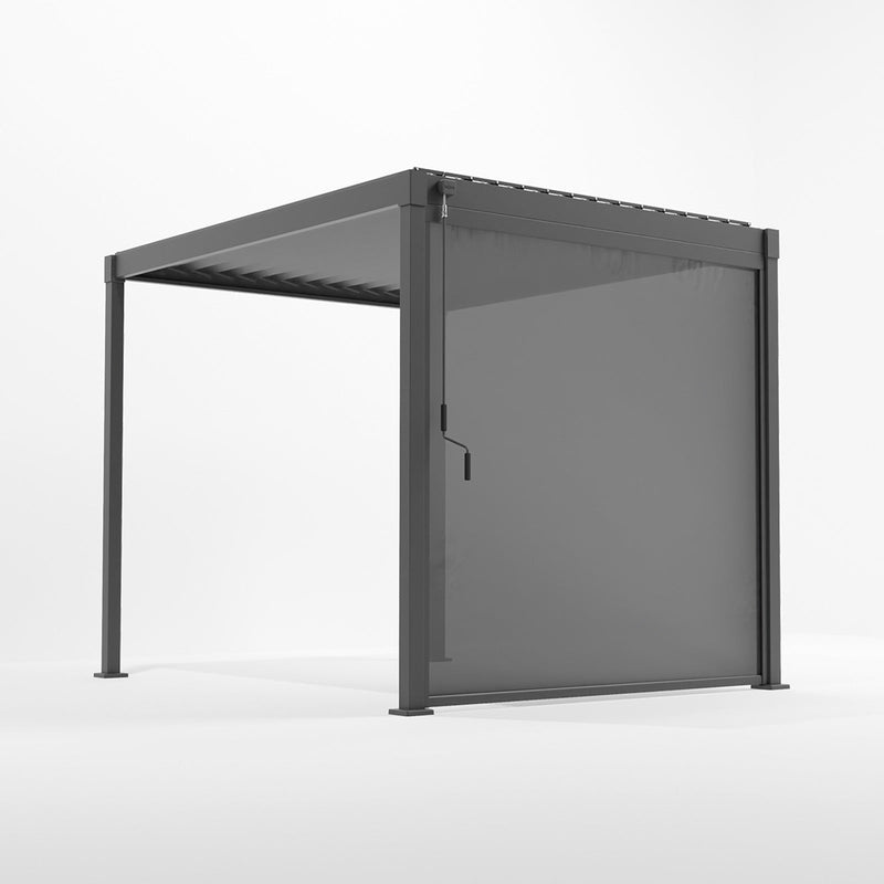 Luna Pergola Pull Down Privacy Screen | 2.4m / 3m / 4m | Grey