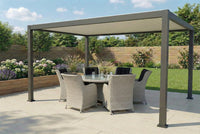 Umbra Fixed Roof Pergola | Multiple Sizes | Grey & Pebble